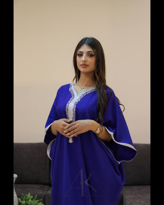 Gandoura MAROCAINE Bleu