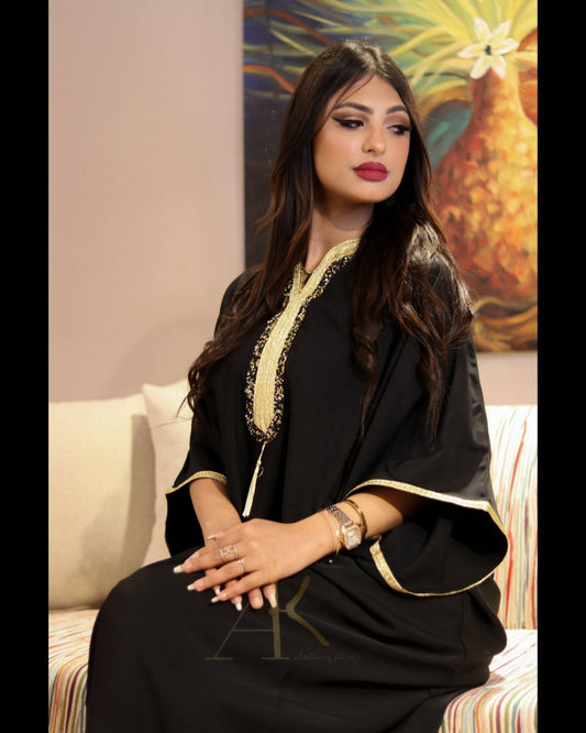 Gandoura MAROCAINE noire